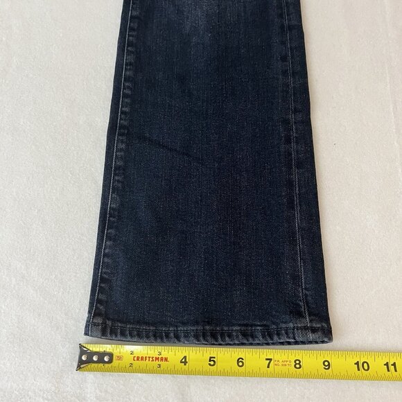 7 for all Mankind Women's Distressed Boot Cut Blue Denim Jeans Sz 28 NWT $228.00 - Picture 15 of 15
